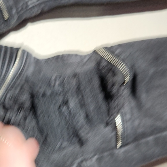 Pacsun Jeans Mens Size 32 Denim Distressed Distroyed Holes Ripped Black Skinny - Picture 8 of 16